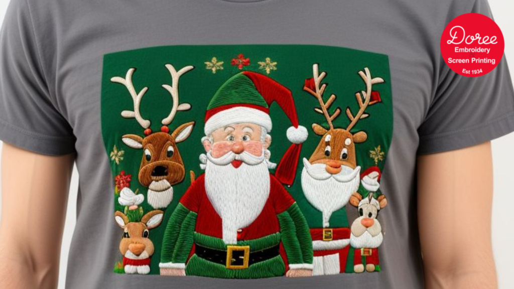 santa-claus-embroidery-t-shirt
