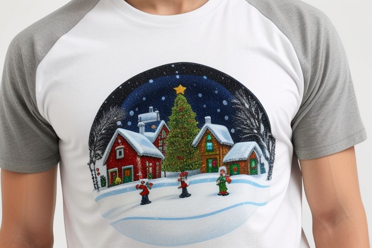 snow globe-t-shirt